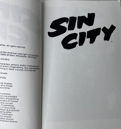 Sin City by Frank Miller - Dark Horse Comics 1992 Third Printing - Noir Graphic Novel