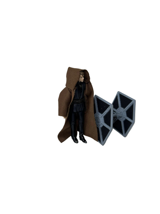 Star Wars Anakin Skywalker Action Figure with TIE Fighter - Hasbro 2010 Collectible