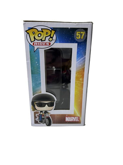 Funko Pop! Rides Carol Danvers on Motorcycle #57 - Captain Marvel Marvel Studios Collectible