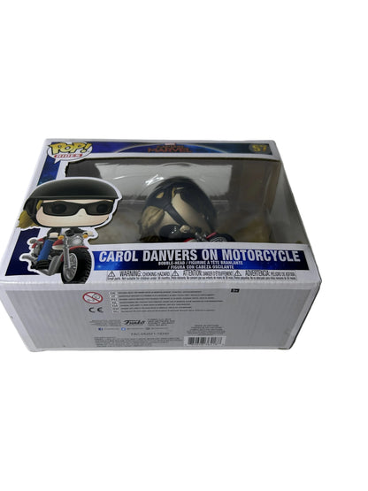 Funko Pop! Rides Carol Danvers on Motorcycle #57 - Captain Marvel Marvel Studios Collectible