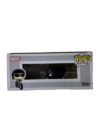 Funko Pop! Rides Carol Danvers on Motorcycle #57 - Captain Marvel Marvel Studios Collectible