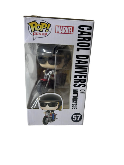 Funko Pop! Rides Carol Danvers on Motorcycle #57 - Captain Marvel Marvel Studios Collectible
