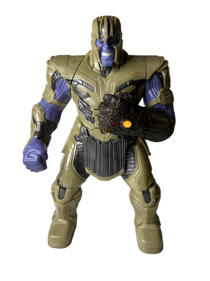 Marvel Avengers Endgame Power Punch Thanos 13.75" Action Figure - Hasbro 2019 Light-Up Infinity Gauntlet