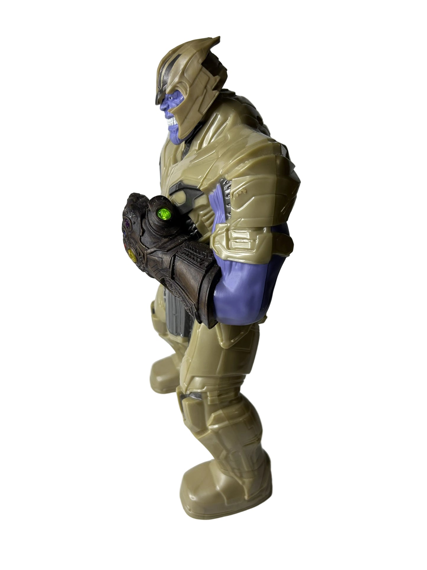 Marvel Avengers Endgame Power Punch Thanos 13.75" Action Figure - Hasbro 2019 Light-Up Infinity Gauntlet