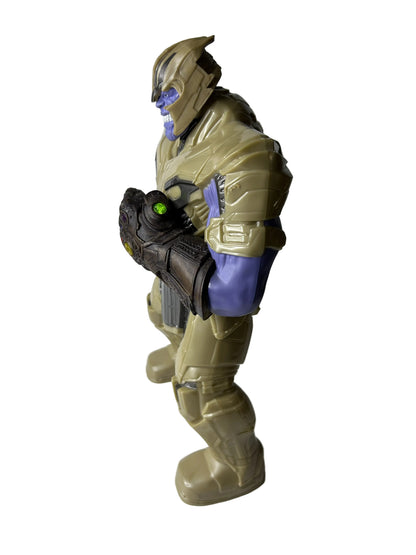 Marvel Avengers Endgame Power Punch Thanos 13.75" Action Figure - Hasbro 2019 Light-Up Infinity Gauntlet
