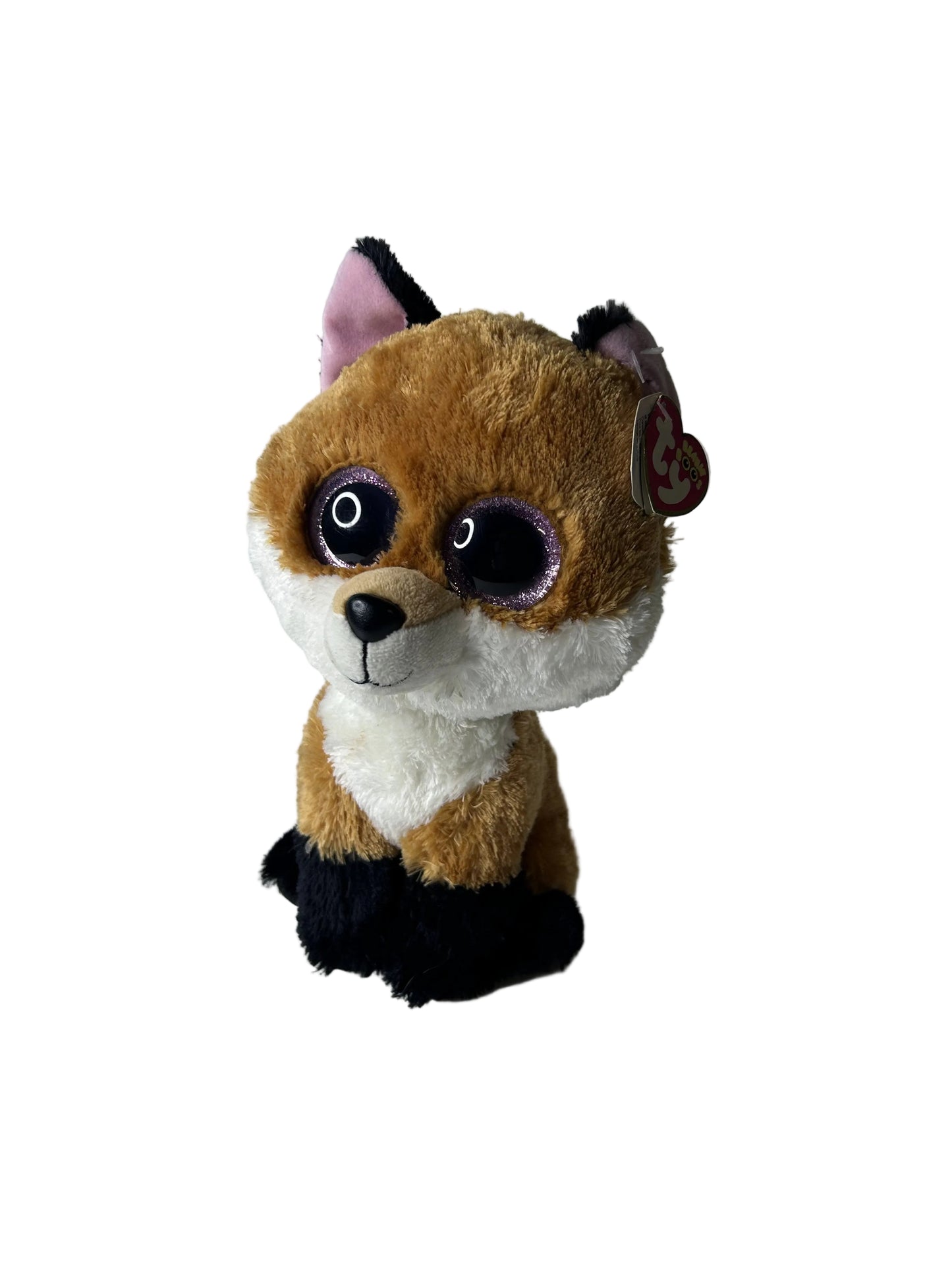 Ty Beanie Boo's Slick the Fox Plush - May 1st Birthday Collectible with Glitter Eyes and Heart Tag