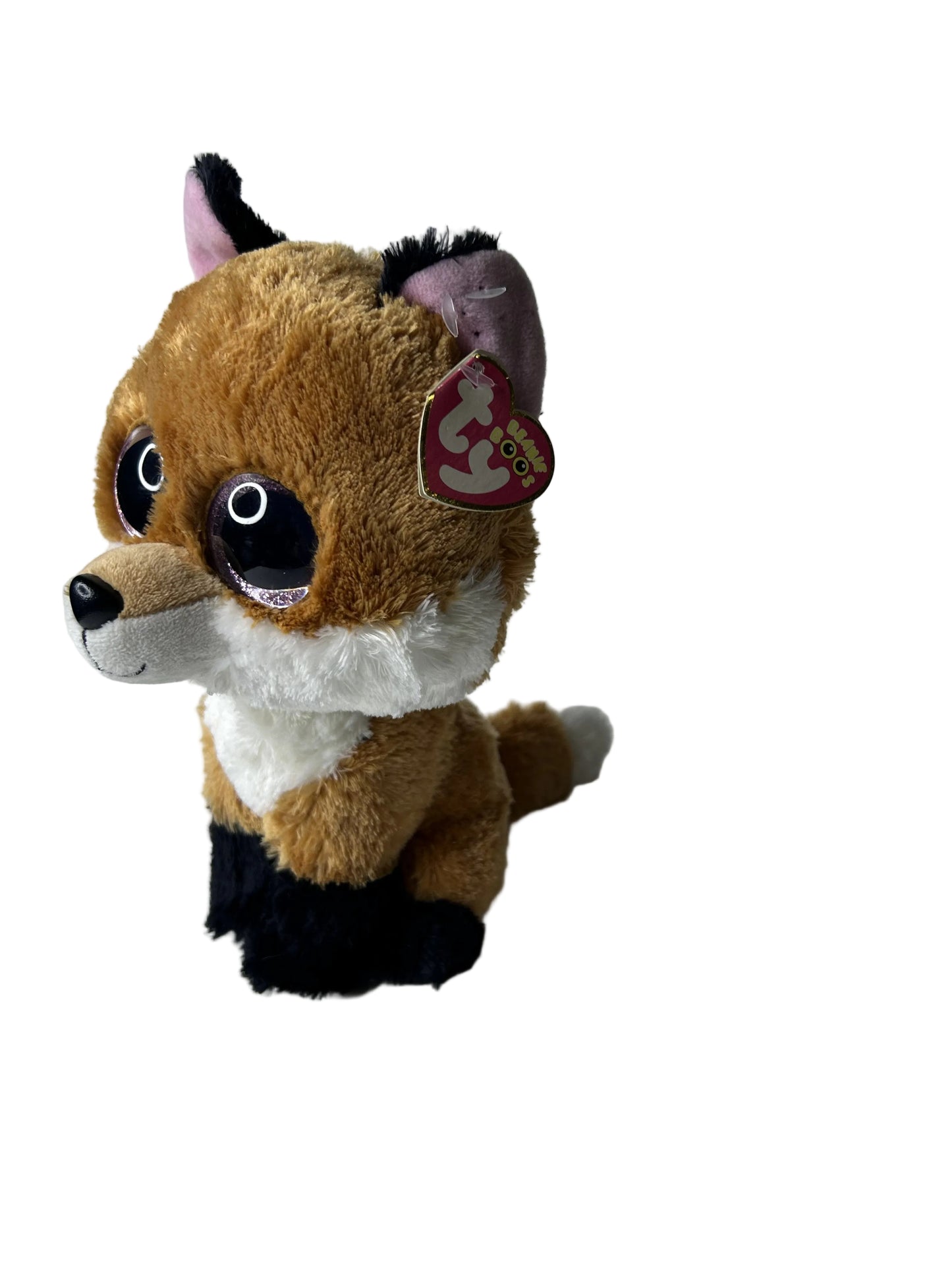 Ty Beanie Boo's Slick the Fox Plush - May 1st Birthday Collectible with Glitter Eyes and Heart Tag