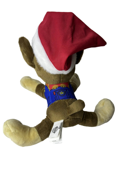 PAW Patrol Chase Plush - Nickelodeon Official Licensed Police Pup with Santa Hat