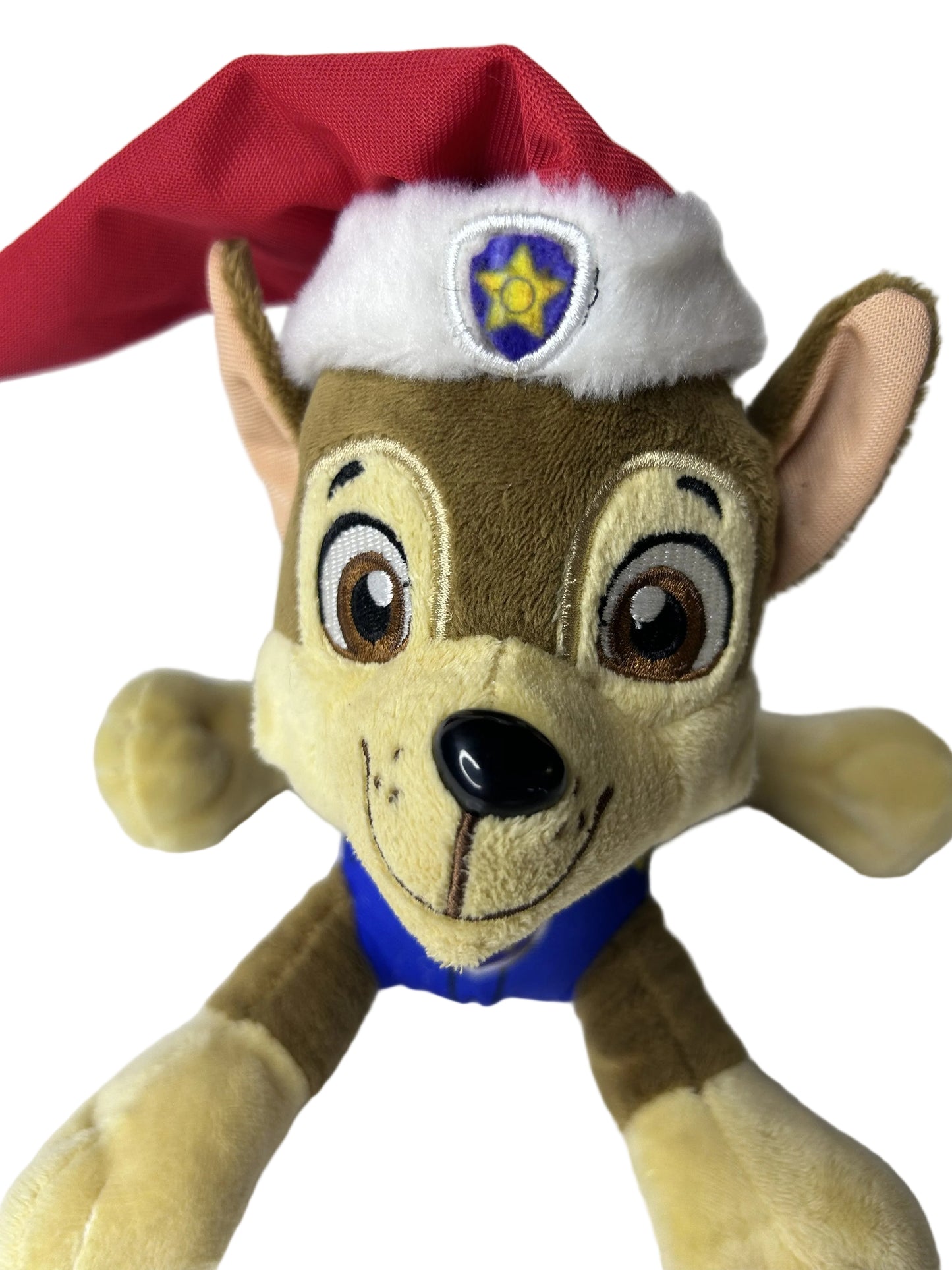 PAW Patrol Chase Plush - Nickelodeon Official Licensed Police Pup with Santa Hat