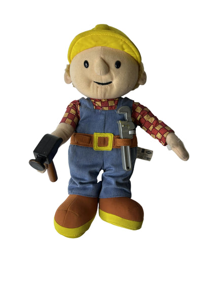 Bob the Builder Talking Plush - HIT Entertainment 2001 Vintage Character Toy by Hasbro Playskool
