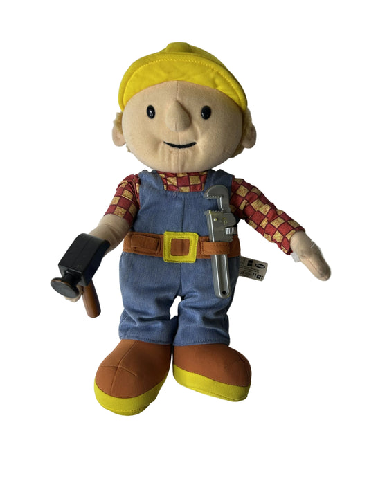 Bob the Builder Talking Plush - HIT Entertainment 2001 Vintage Character Toy by Hasbro Playskool