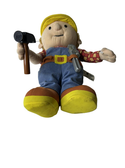 Bob the Builder Talking Plush - HIT Entertainment 2001 Vintage Character Toy by Hasbro Playskool