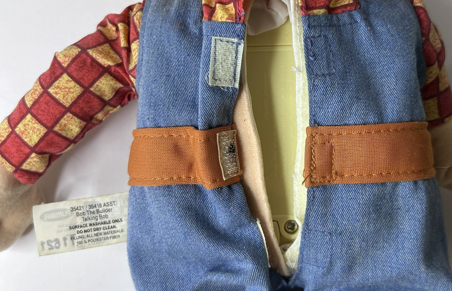 Bob the Builder Talking Plush - HIT Entertainment 2001 Vintage Character Toy by Hasbro Playskool