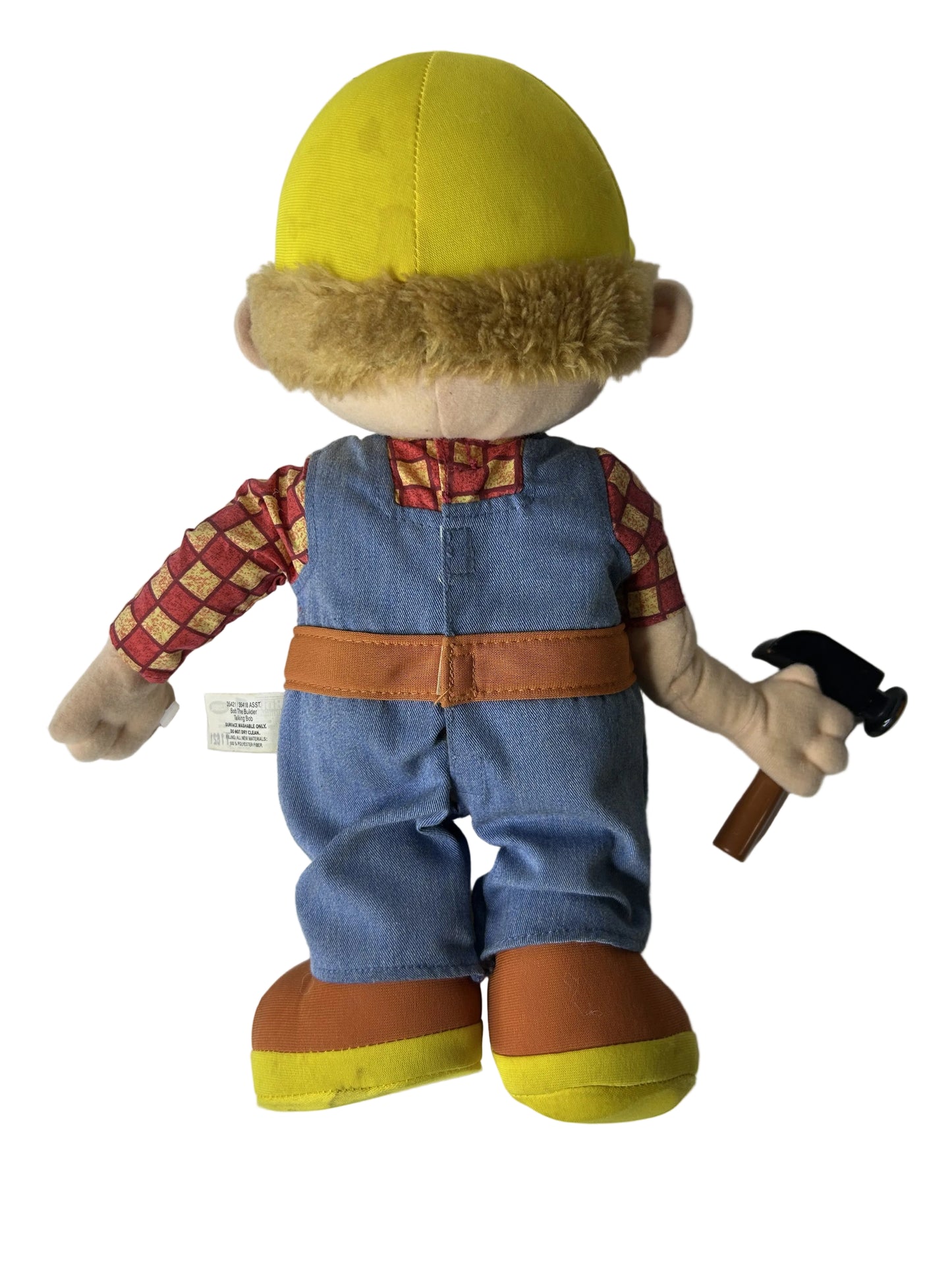 Bob the Builder Talking Plush - HIT Entertainment 2001 Vintage Character Toy by Hasbro Playskool