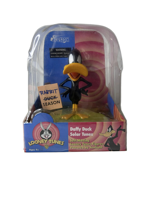 Looney Tunes Daffy Duck Solar Tunes Figure - Warner Bros. Self-Moving Solar-Powered Toy by Fusion Toys NIB