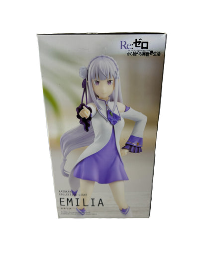 Re:Zero Emilia Figure - Kadokawa Collection Light Series NIB