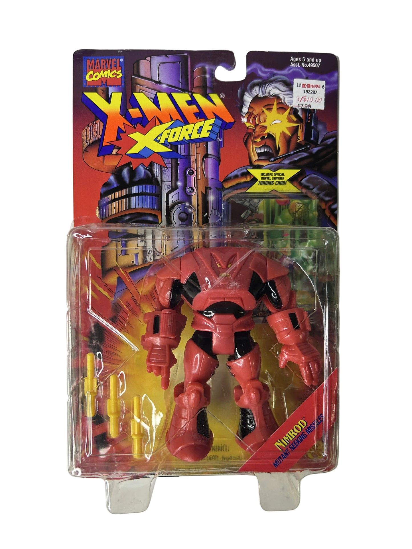 X-Men X-Force Nimrod Action Figure - Toy Biz Marvel Mutant Seeking Missiles 1990s
