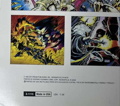 X-Men 1996 Wall Calendar - Day Dream Publishing 16 Month Rogue's Gallery Marvel Comics 1995