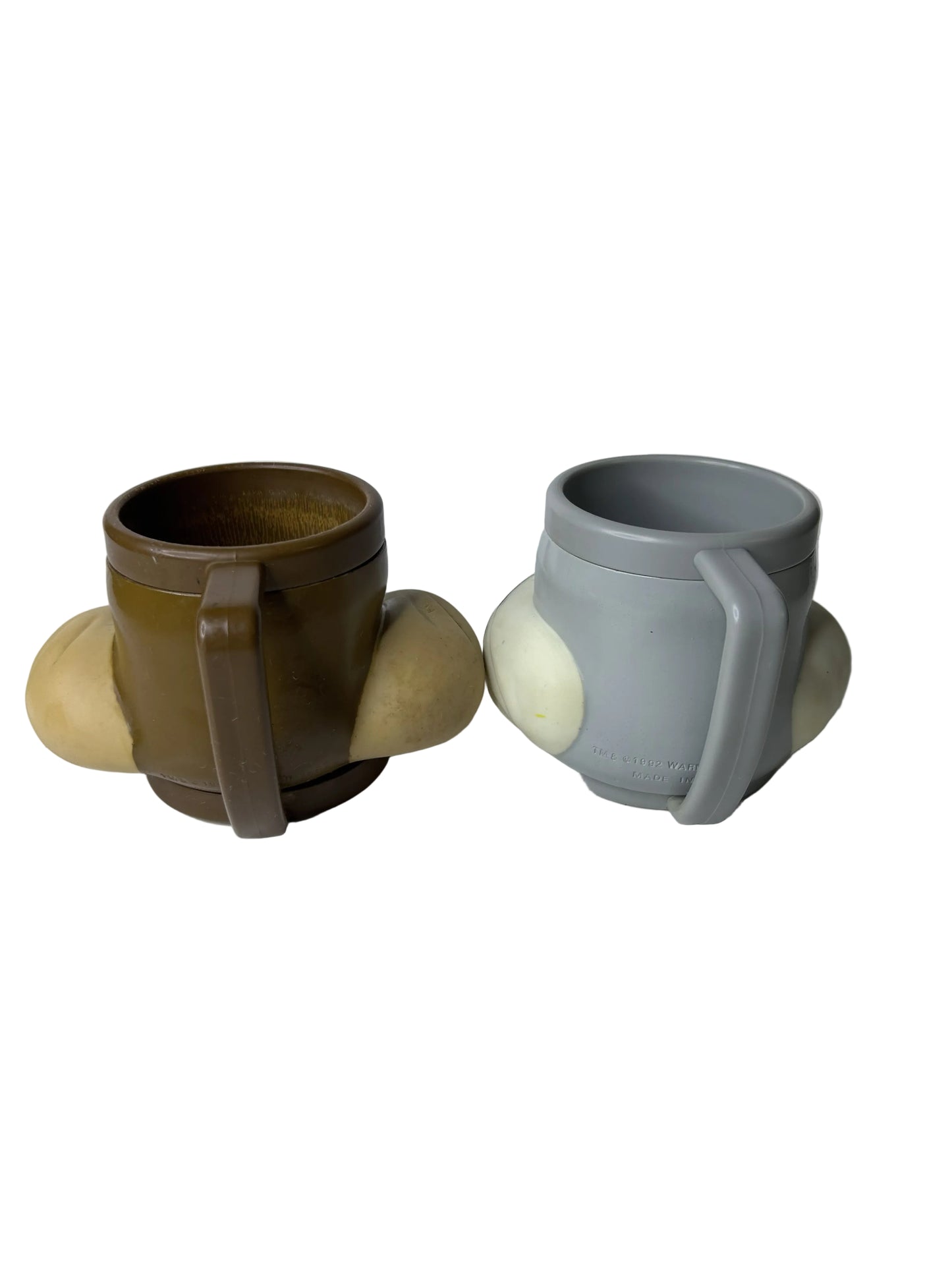 Looney Tunes Wile E. Coyote & Bugs Bunny 3D Character Mug Set - Promotional Partners 1992 Warner Bros.