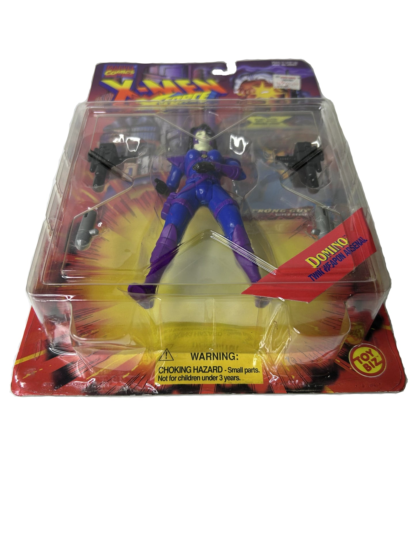 Domino Twin Weapon Arsenal Action Figure - Marvel X-Men X-Force Toy Biz 1995 (New, Sealed)
