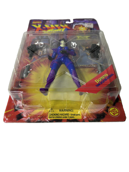Domino Twin Weapon Arsenal Action Figure - Marvel X-Men X-Force Toy Biz 1995 (New, Sealed)