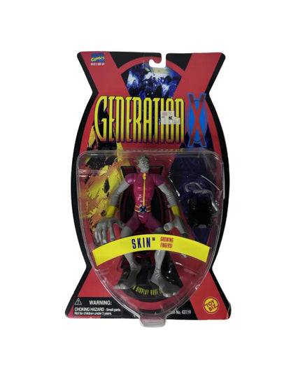 Skin Growing Fingers Action Figure - Marvel Generation X Toy Biz 1995 (New, Sealed)