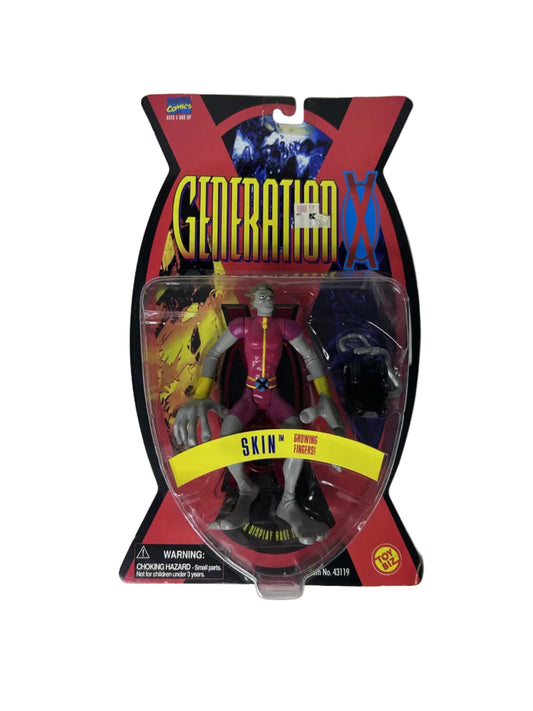 Skin Growing Fingers Action Figure - Marvel Generation X Toy Biz 1995 (New, Sealed)