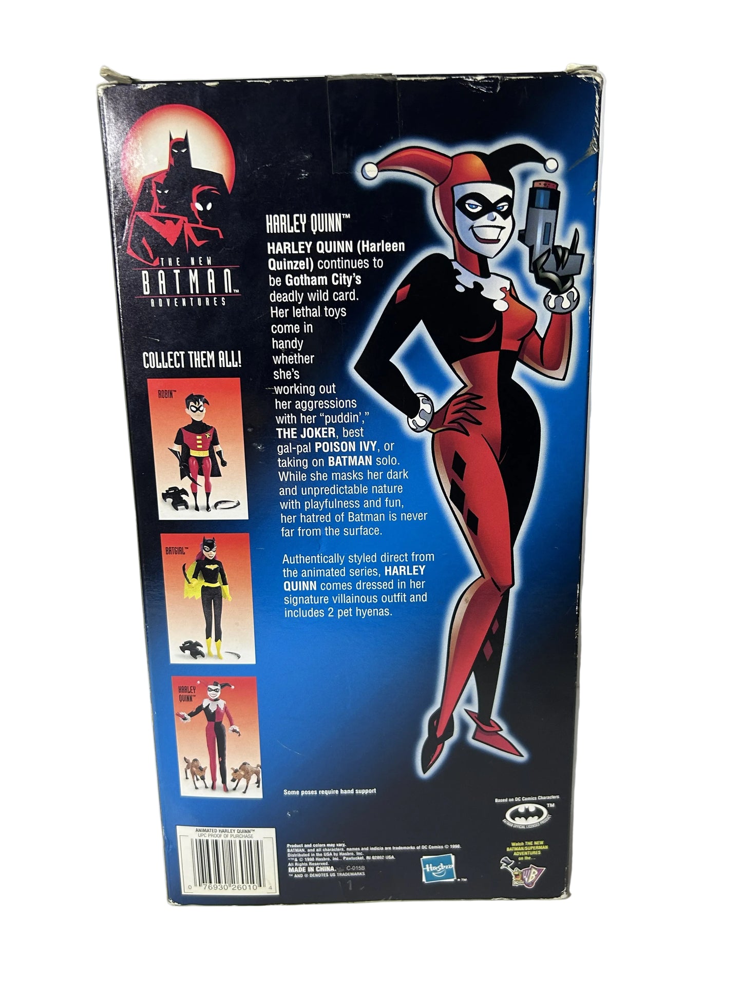 Harley Quinn Action Figure - The New Batman Adventures Hasbro Action Collection 1998 (New, Sealed)