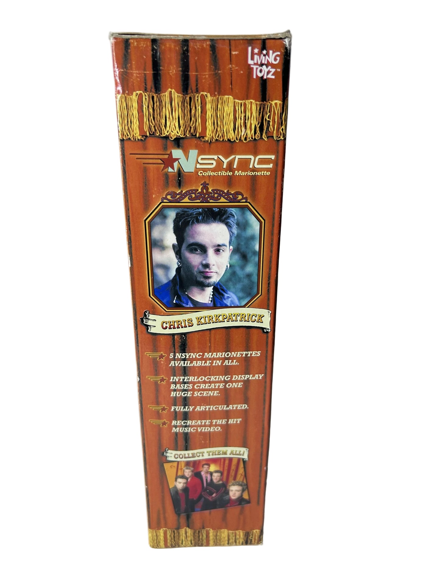 Chris Kirkpatrick NSYNC Collectible Marionette - Living Toyz 2000 (New, Sealed)