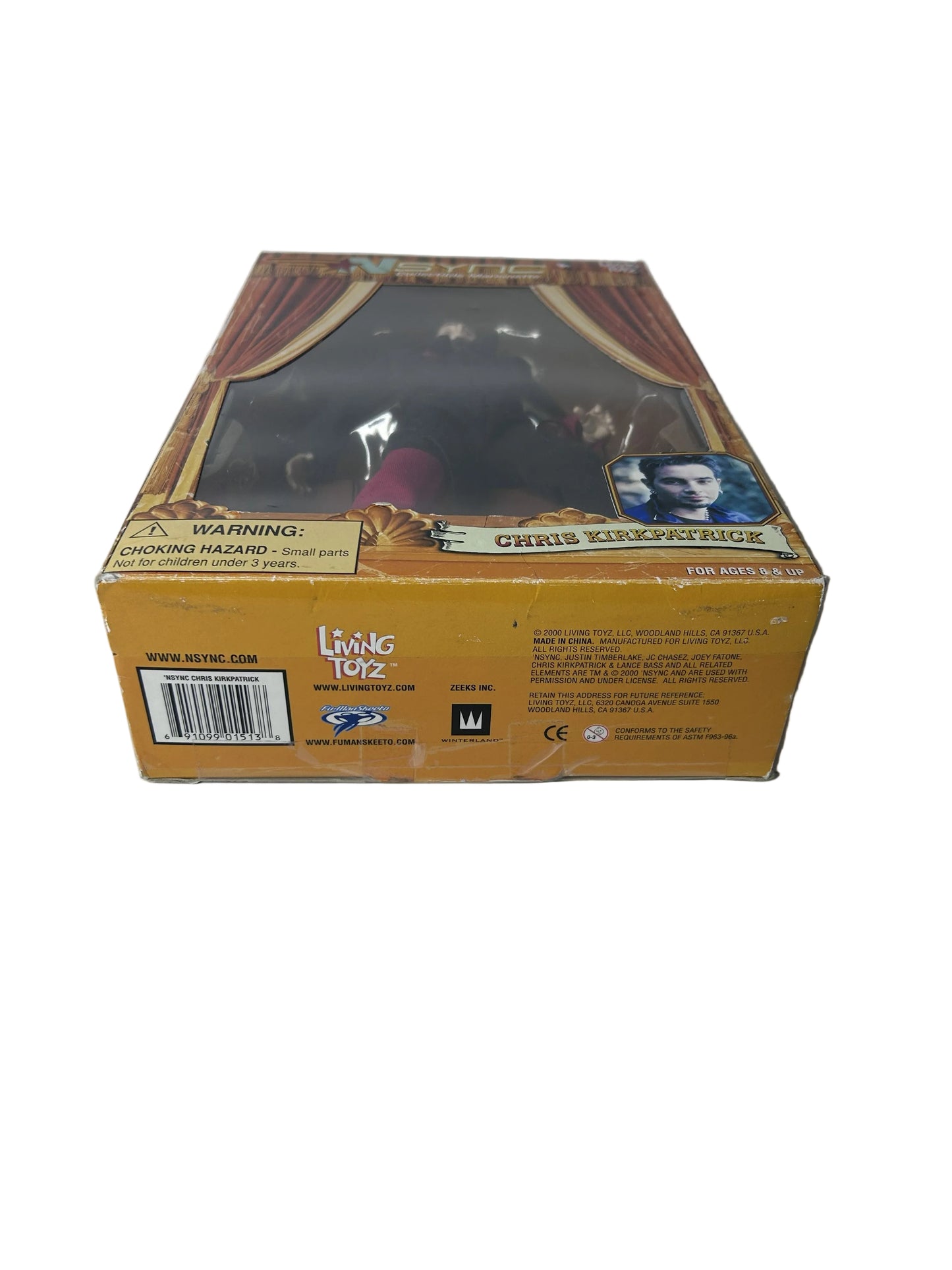 Chris Kirkpatrick NSYNC Collectible Marionette - Living Toyz 2000 (New, Sealed)