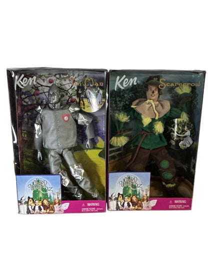Ken as Tin Man & Scarecrow Bundle - The Wizard of Oz Mattel 1999 (New, Sealed)