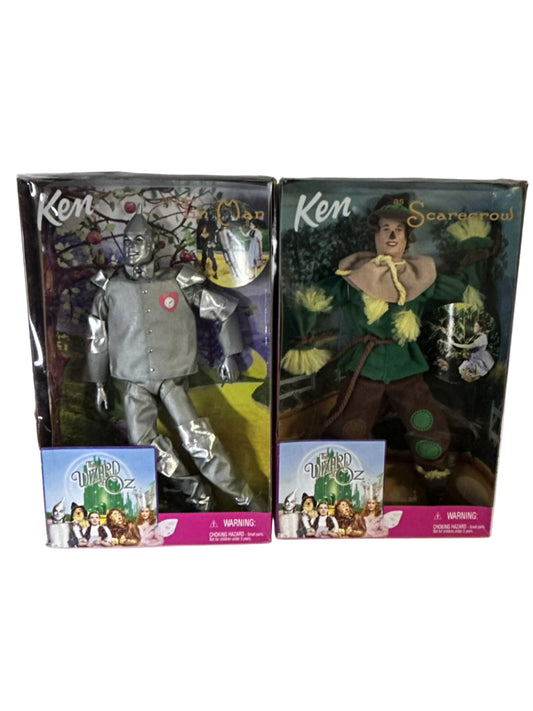 Ken as Tin Man & Scarecrow Bundle - The Wizard of Oz Mattel 1999 (New, Sealed)