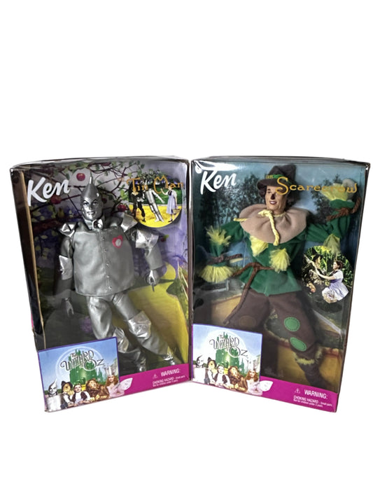 Ken as Tin Man & Scarecrow Bundle - The Wizard of Oz Mattel 1999 (New, Sealed)