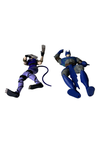 Egyptian Batman & Egyptian Catwoman Loose Action Figure Set - Legends of Batman Kenner 1996 (Loose, Incomplete)