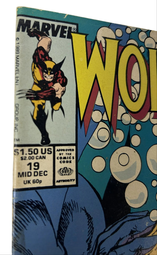 Wolverine #19 'Death Is A Man Called Tiger Shark' - Marvel Comics 1989, Acts of Vengeance Tie-In (Single Issue)