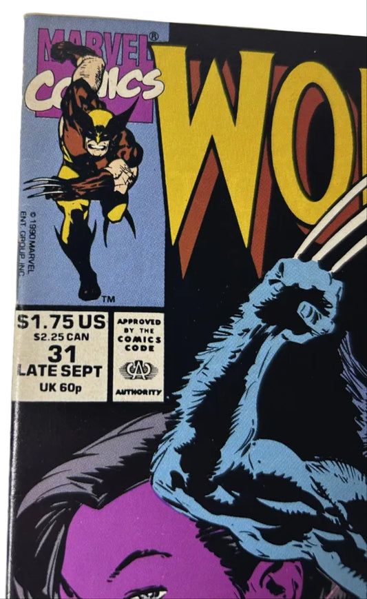 Wolverine #31 'A New Chapter In The Life Of The Berserker Mutant' - Marvel Comics Late Sept 1990, Silvestri & Green (Single Issue)