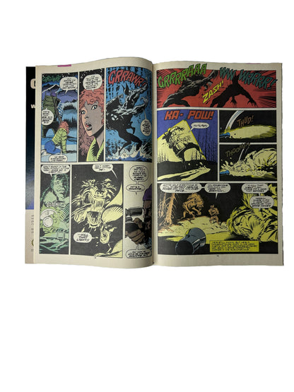 Wolverine #34 'A Devil In The Dark!' - Marvel Comics Dec 1990, Silvestri & Green Creature Brawl Cover (Single Issue)