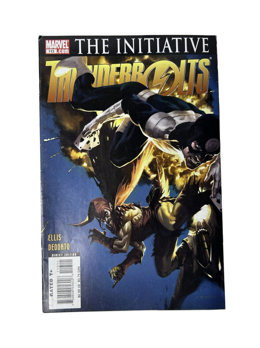 Thunderbolts #113 'The Initiative' - Marvel Comics 2007, Warren Ellis Story & Mike Deodato Art (Single Issue)