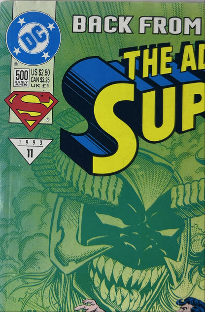 The Adventures of Superman #500 - DC Comics Early Jun 1993, Reign of the Supermen! Crossover, Triangle #11 (Single Issue)