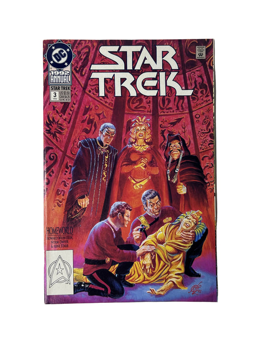 Star Trek Annual #3 'Homeworld' - DC Comics 1992, Weinstein, Dwyer & Starr, Painted Cover, Batman Returns Back Cover (Single Issue)