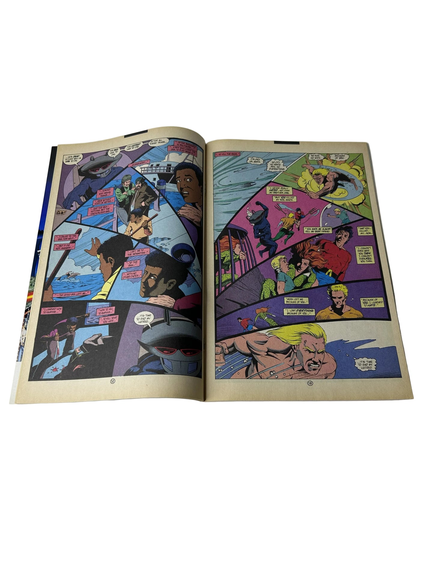Aquaman #6 - DC Comics May 1992, Die, Manta, Die! — Aquaman vs. Black Manta Showdown (Single Issue)