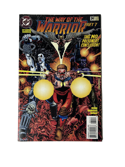 Guy Gardner: Warrior #34 - DC Comics Sept 1995, The Way of the Warrior Part 7 — Take No Prisoners Conclusion! (Single Issue)
