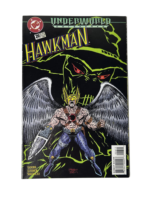 Hawkman #26 - DC Comics Nov 1995, Underworld Unleashed Tie-In — Wings of Fury, Nowhere to Hide (Single Issue)