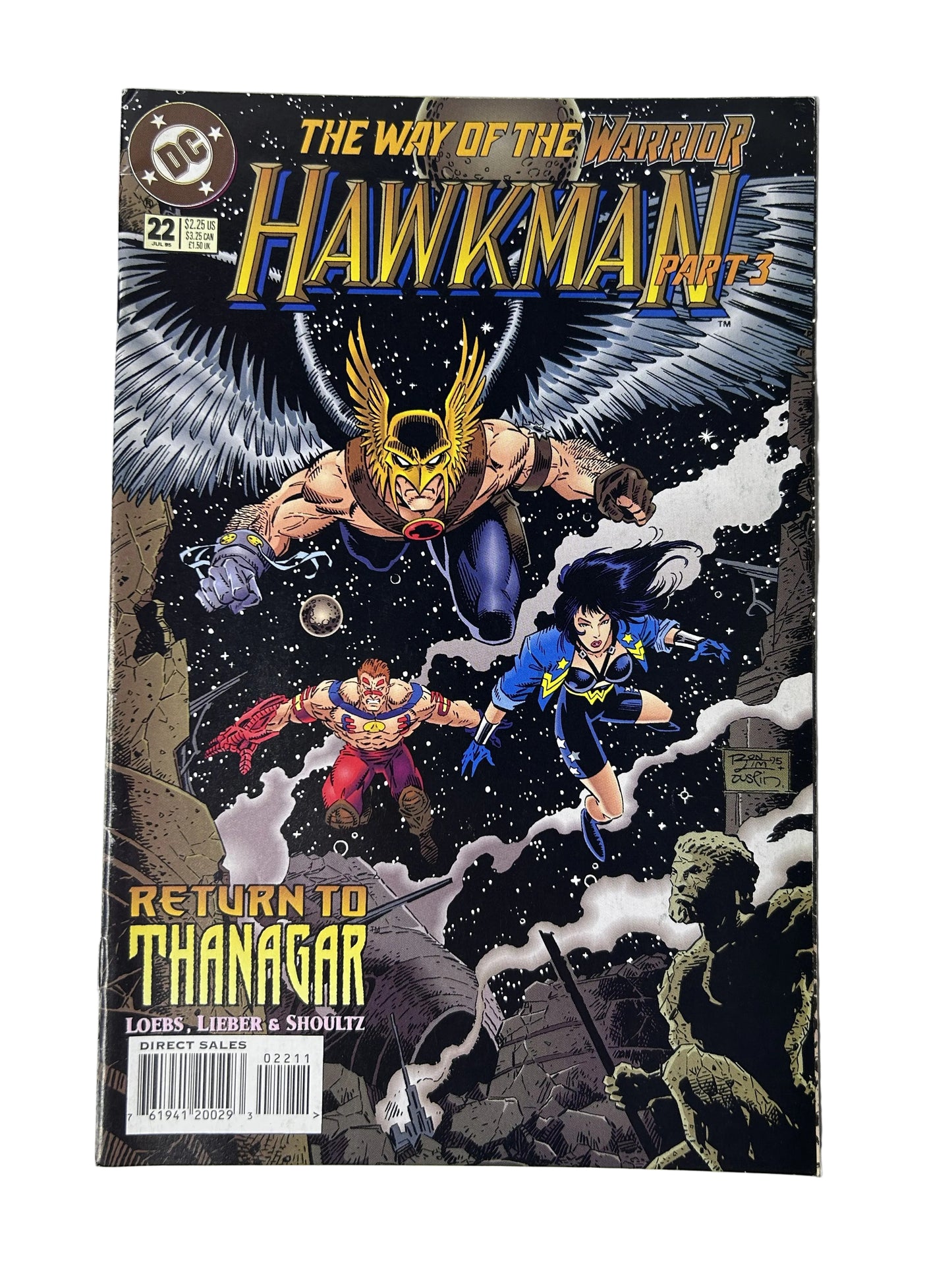 Hawkman #22 - DC Comics Jul 1995, The Way of the Warrior Part 3 — Return to Thanagar (Single Issue)