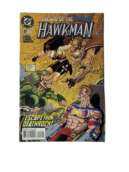 Hawkman #23 - DC Comics Aug 1995, The Way of the Warrior Part 6 — Escape from Deathrock! (Single Issue)
