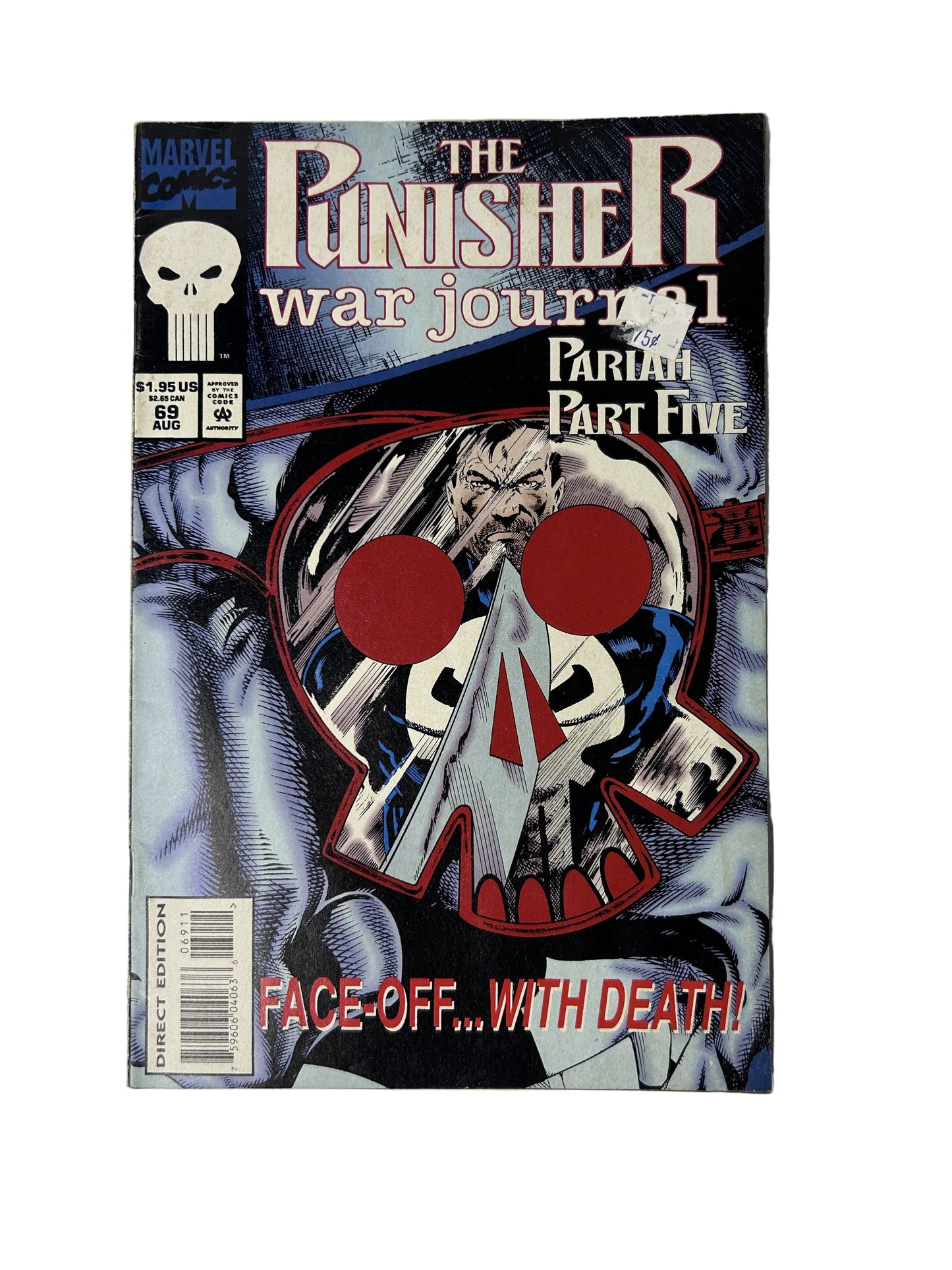 The Punisher War Journal #69 - Marvel Comics Aug 1994, Pariah Part Five — Face-Off...With Death! (Single Issue)