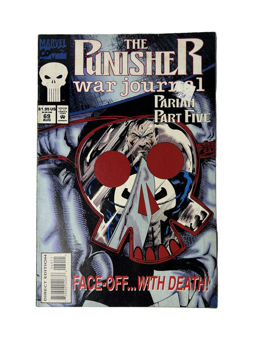 The Punisher War Journal #69 - Marvel Comics Aug 1994, Pariah Part Five — Face-Off...With Death! (Single Issue)