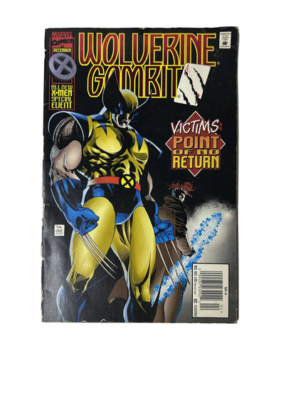 Wolverine/Gambit: Victims #4 - Marvel Comics Dec 1995, Tim Sale Cover — Point of No Return, All New X-Men Special Event (Single Issue)