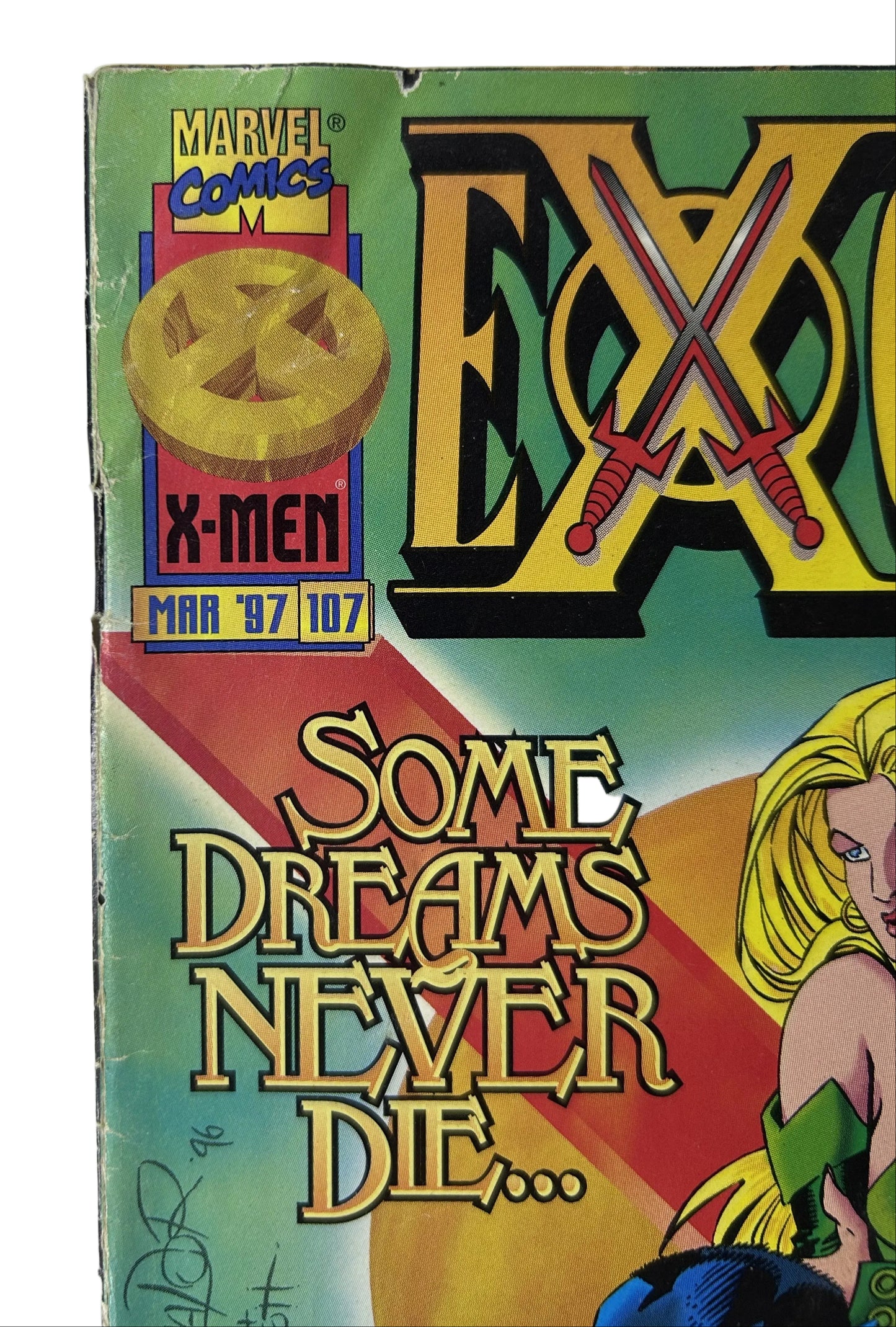 Excalibur #107 - Marvel Comics Mar 1997, Some Dreams Never Die — Full Team Roster, Salvador & Scott Cover (Single Issue)