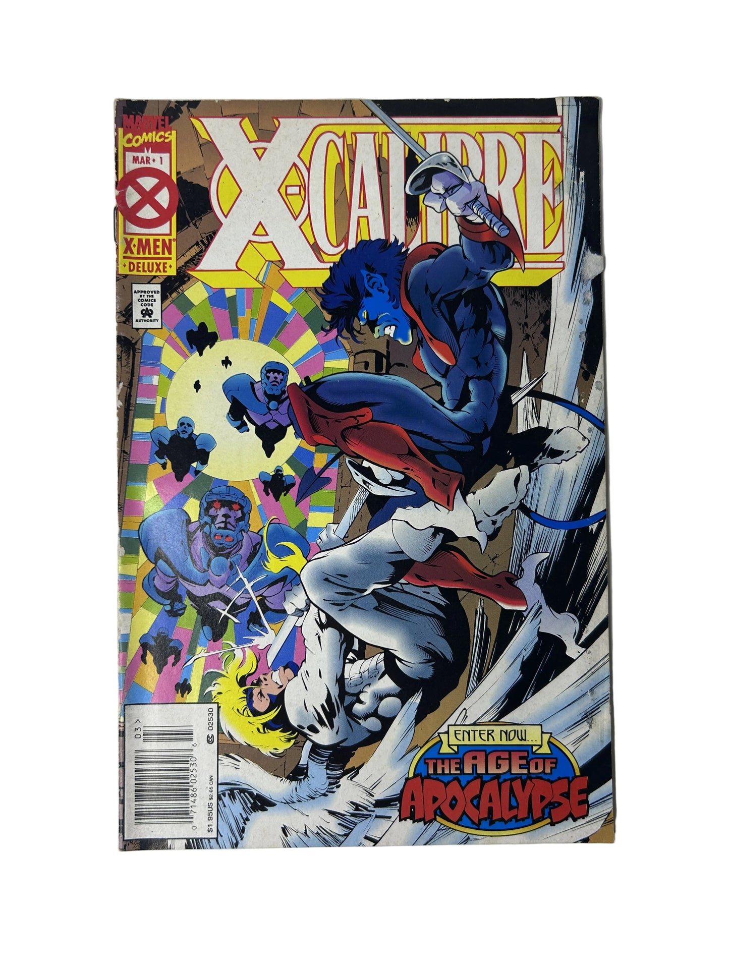 X-Calibre #1 - Marvel Comics Mar 1995, Age of Apocalypse — Enter Now, Nightcrawler AoA, X-Men Deluxe Newsstand (Single Issue)